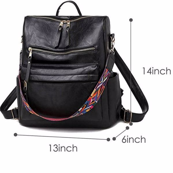 PU Leather Backpack - No Delivery On Weekends