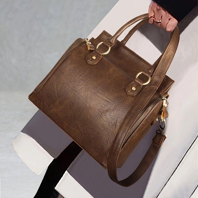 Women's Multifunctional Leather Shoulder Bag Handbag