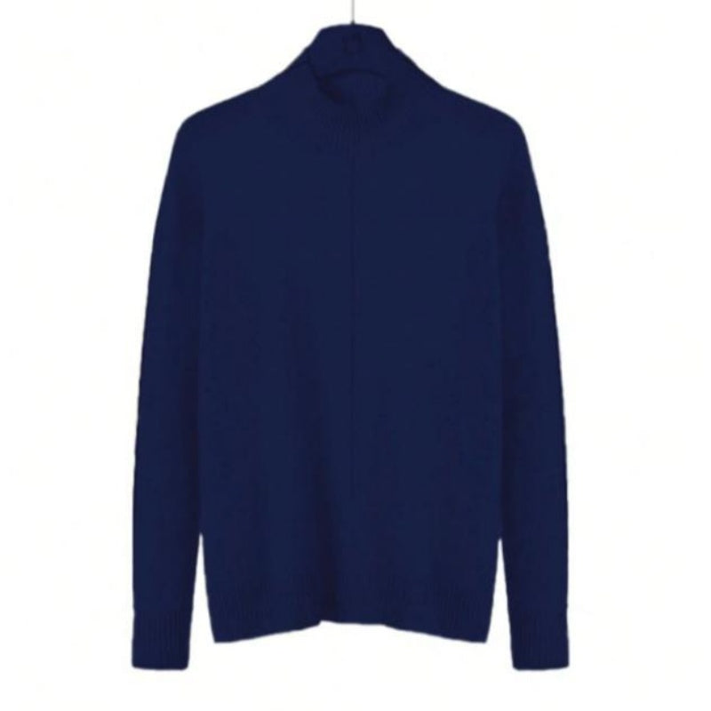 2025 Women's Spring And Summer Casual Curled Short Sleeve Fashion Button Knitted Cardigan Sweater Navy Striped Sleeve Knitted Cardigan