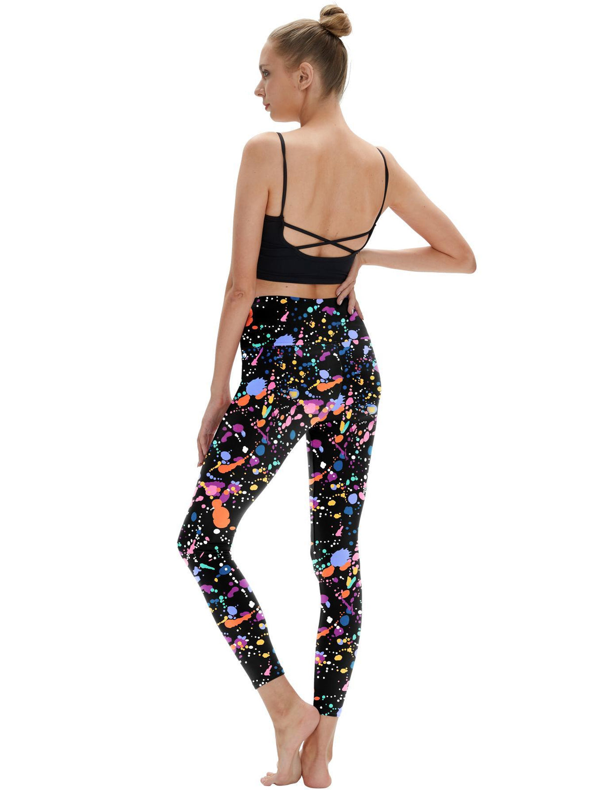 Women's High Waisted, Tummy-controlling, Non-see-through Yoga Pants With Pockets, Suitable For Fitness, Exercise And Running