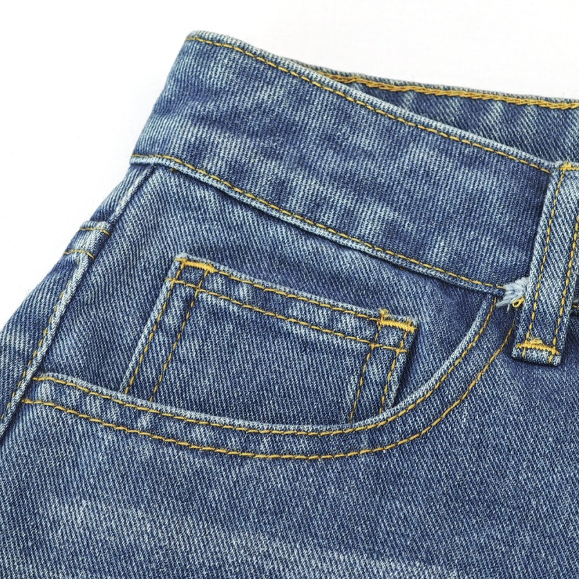 Women's High-Waist Jeans, Straight-Leg Ankle-Length Jeans In A Classic Style, Cotton Denim For All Seasons