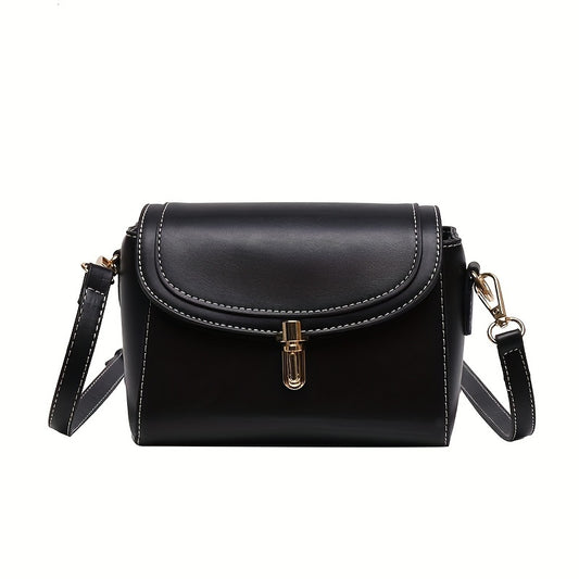 PU Women's Shoulder Bag, Large Capacity, Comfortable And Versatile, Small Square Bag, Commuting Fashion, Simple Crossbody Bag