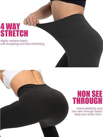 Leggings - Cropped High-waisted Print Color Inkjet