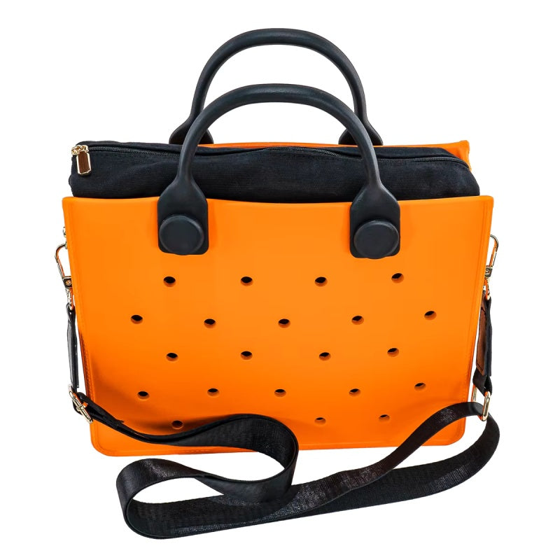 Waterproof EVA Handbag Punching Women's Tote Bags With Shoulder Strap For Women Hand Tote Bag Beach Bag