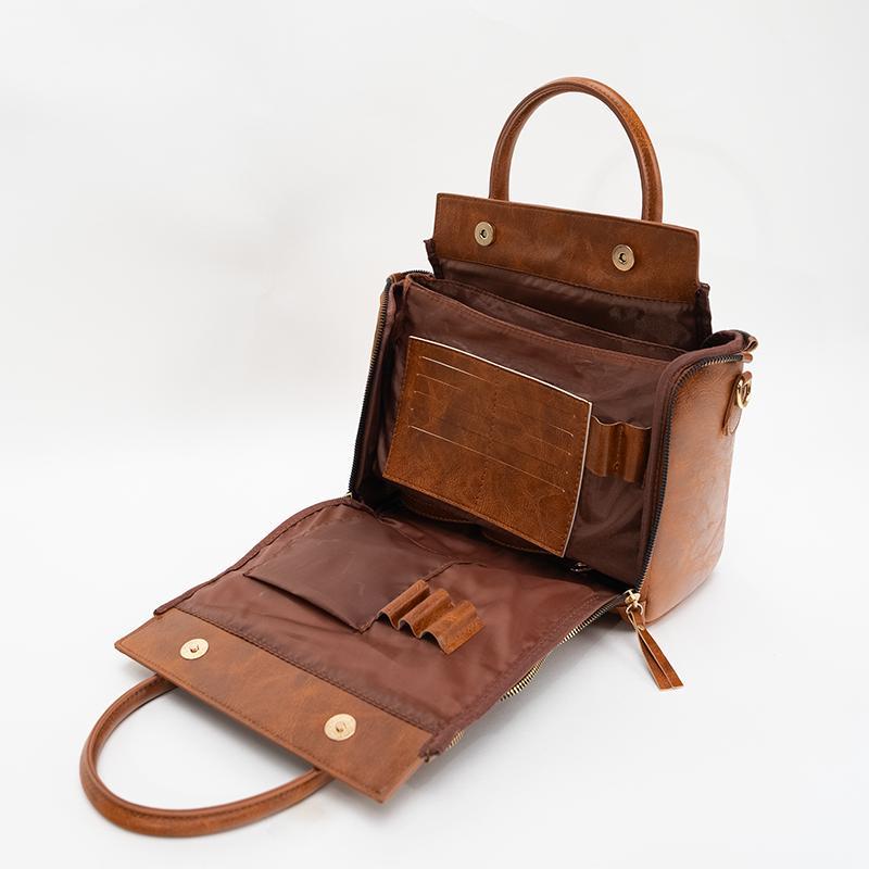 Women's Multifunctional Leather Shoulder Bag Handbag