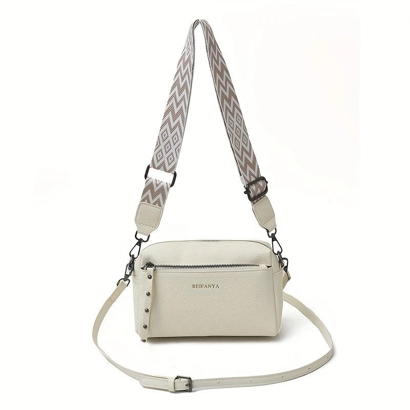 Women's Adjustable Crossbody Bag, Minimalist Design Shoulder Bag With Zipper Closure, Suitable For Daily Commuting And Casual, Formal Wear, Small Crossbody Bag