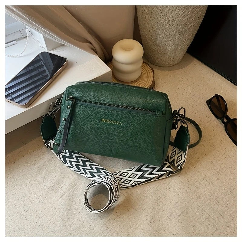 Women's Adjustable Crossbody Bag, Minimalist Design Shoulder Bag With Zipper Closure, Suitable For Daily Commuting And Casual, Formal Wear, Small Crossbody Bag