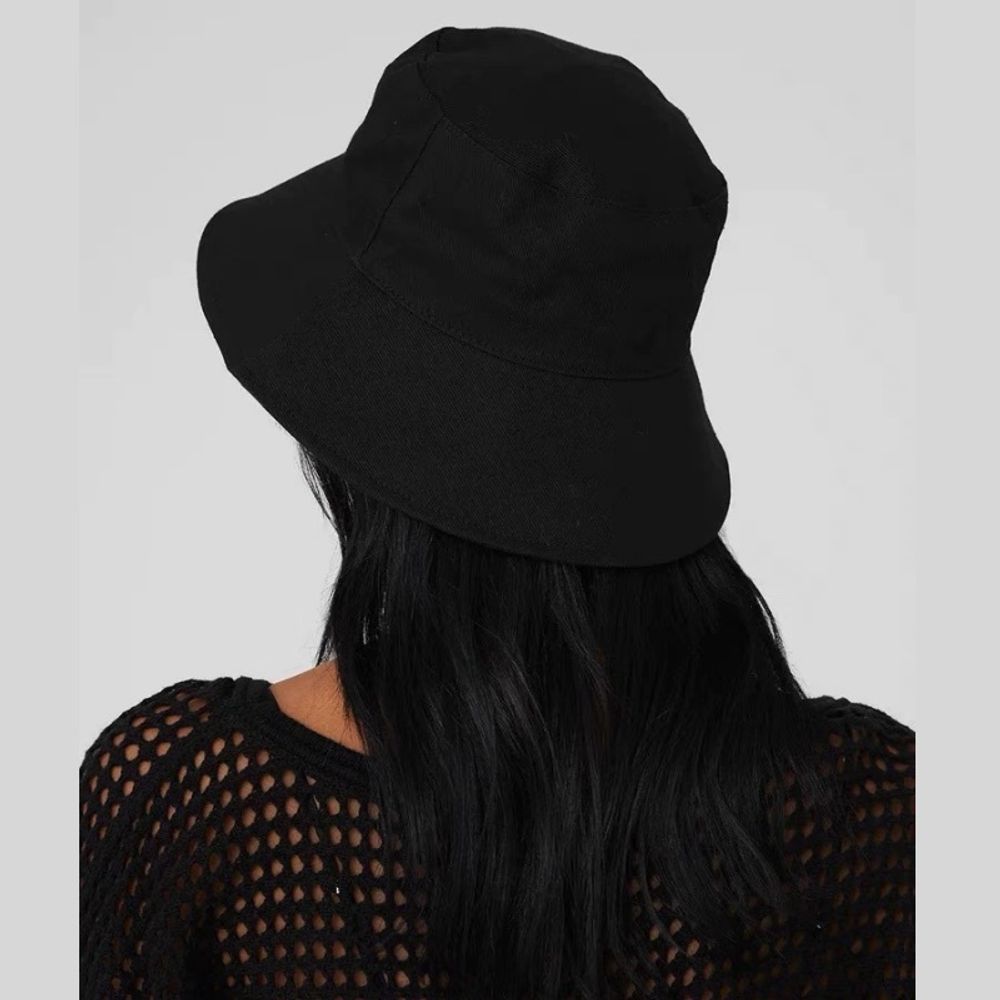 Unisex Summer Folding Outdoor Sun Protection Comfortable Cotton Wide Brim Bucket Hat