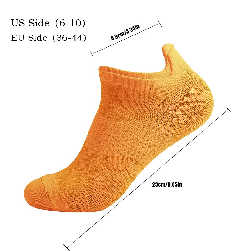 8 Pairs Womens Athletic Compression Running Low Cut Cushioned Socks Anti-odor And Breathable For Outdoor Sports Running Cycling Hiking Fitness
