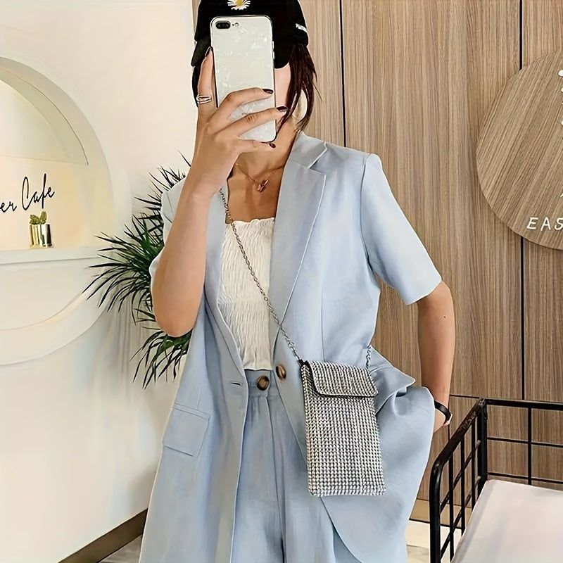 Women's Crossbody Bag Glitter Rhinestone Evening Bag Purse Sequin Wedding Handbag Cell Phone Purse Wallet