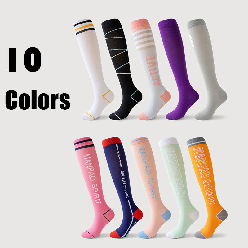 10 Pairs Womens Running Compression Socks  Crew Athletic Hiking Wicking Cushioned Anti-odor And Breathable For Running Hiking Cycling Fitness